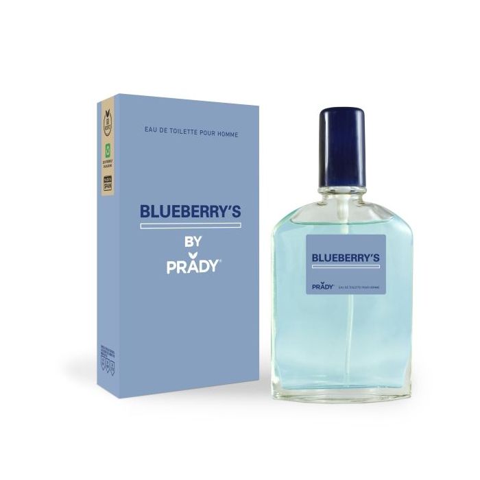 Prady Colonia de Hombre Blueberry´s - Frasco de 90 ml - Spray Pulverizador