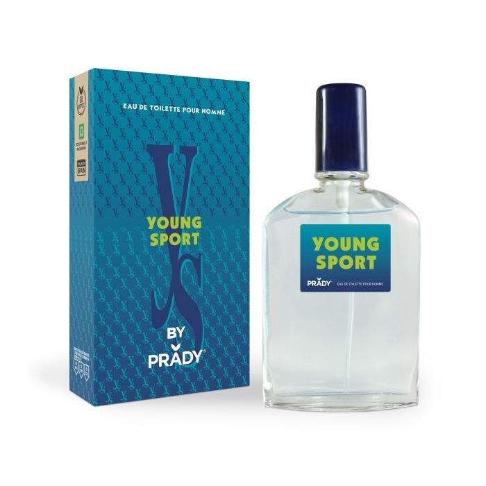 Prady Colonia de Hombre Young Sport - Frasco de 90 ml - Spray Pulverizador