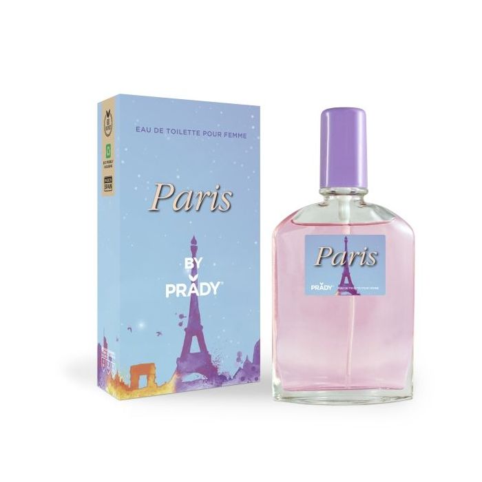Prady Colonia de Mujer Paris - Frasco de 90 ml - Spray Pulverizador