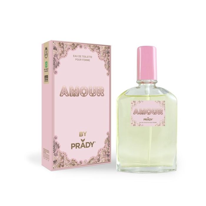 Prady Colonia de Mujer Amour - Frasco de 90 ml - Spray Pulverizador
