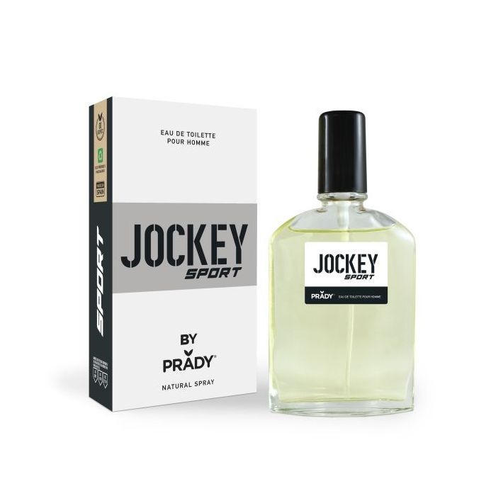 Prady Colonia de Hombre Jockey Sport Black - Frasco de 90 ml - Spray Pulverizador