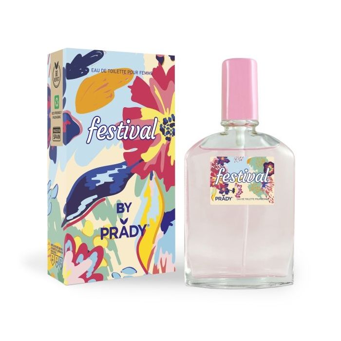 Prady Colonia de Mujer Festival - Frasco de 90 ml - Spray Pulverizador