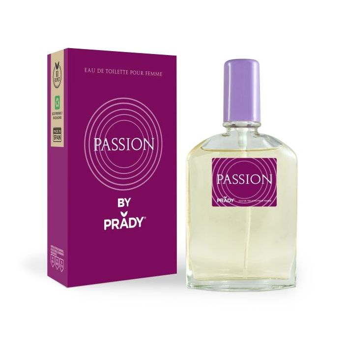 Prady Colonia de Mujer Passion - Frasco de 90 ml - Spray Pulverizador