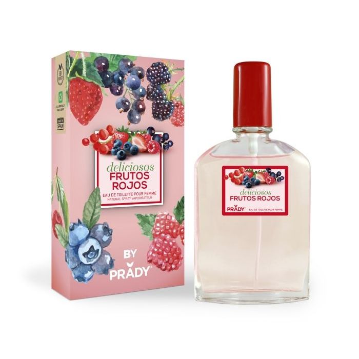 Prady Colonia Coleccion Frutales Deliciosos Frutos Rojos - Frasco de 90 ml - Spray Pulverizador
