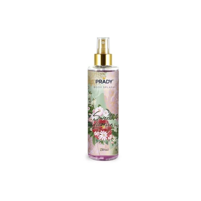 Prady Body Splash Sweet Licorice - Frasco de 250 ml - Spray Pulverizador