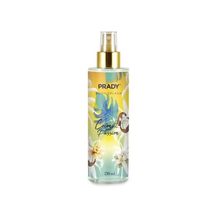 Prady Body Splash Coconut Passion - Frasco de 250 ml - Spray Pulverizador