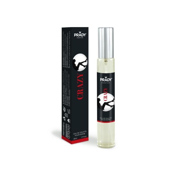 Prady Colonia de Mujer Crazy - Frasco de 33 ml - Spray Pulverizador