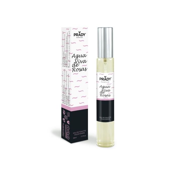 Prady Colonia de Mujer Agua Viva de Rosas - Frasco de 33 ml - Spray Pulverizador