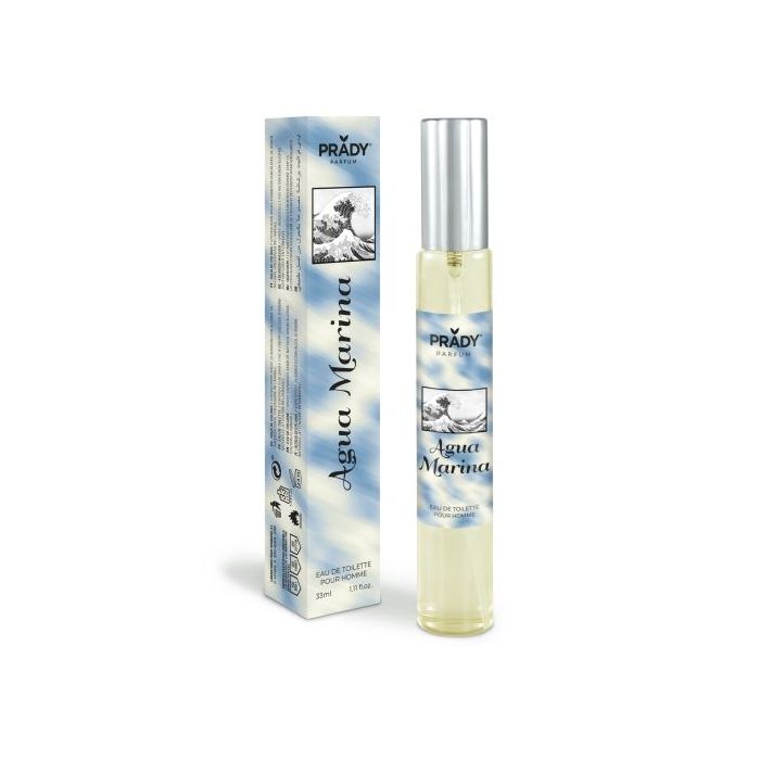 Prady Colonia de Hombre Agua Marina - Frasco de 33 ml - Spray Pulverizador