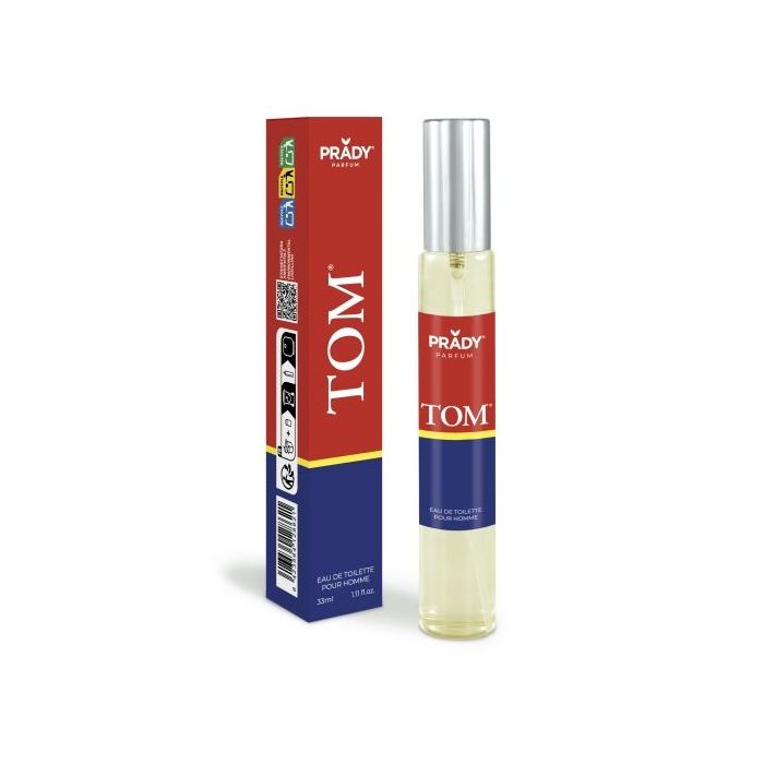 Prady Colonia de Hombre Tom - Frasco de 33 ml - Spray Pulverizador