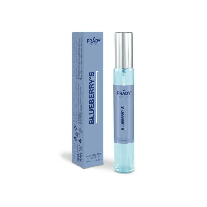 Prady Colonia de Hombre Blueberry´s - Frasco de 33 ml - Spray Pulverizador
