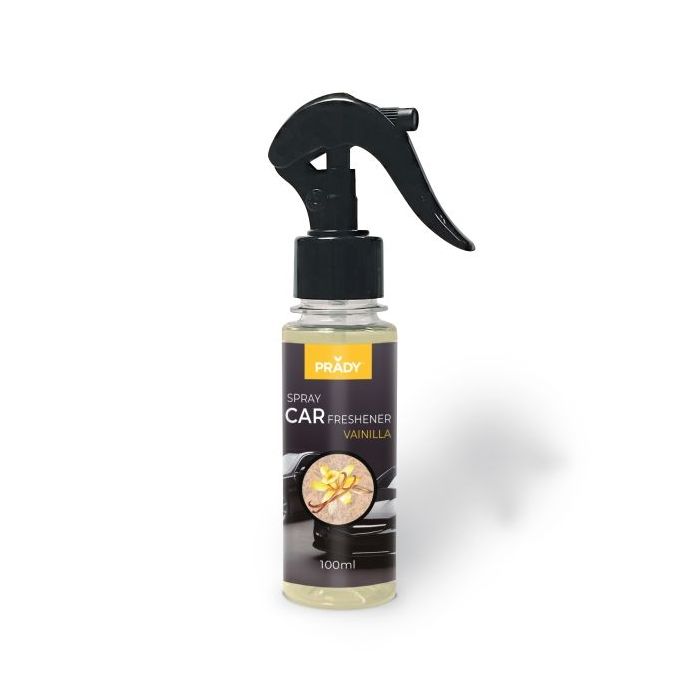 Prady Ambientador Coche Vainilla - Frasco de 100 ml - Spray Pulverizador