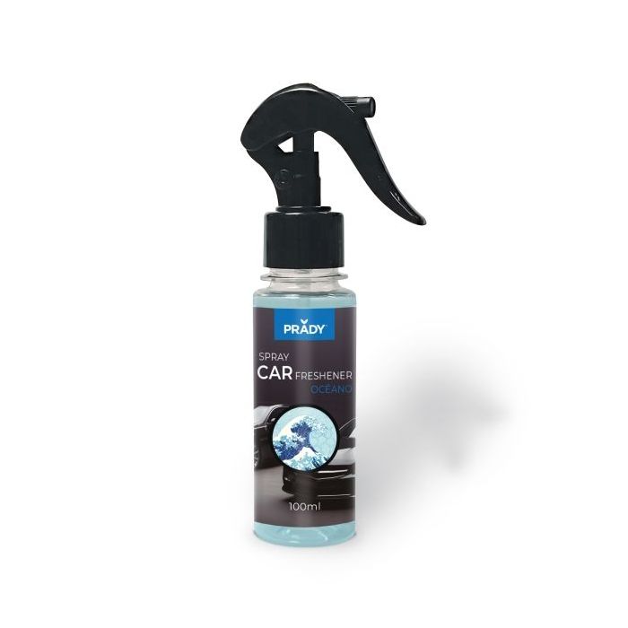 Prady Ambientador Coche Oceano - Frasco de 100 ml - Spray Pulverizador