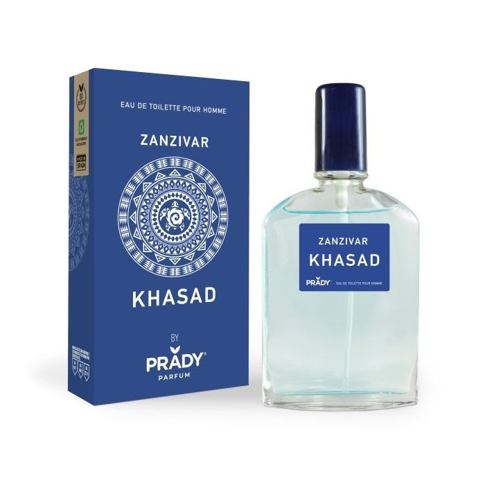 Prady Colonia de Hombre Khasad Zanzibar - Frasco de 90 ml - Spray Pulverizador