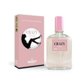 Prady Colonia de Mujer Crazy Pink - Frasco de 90 ml - Spray Pulverizador