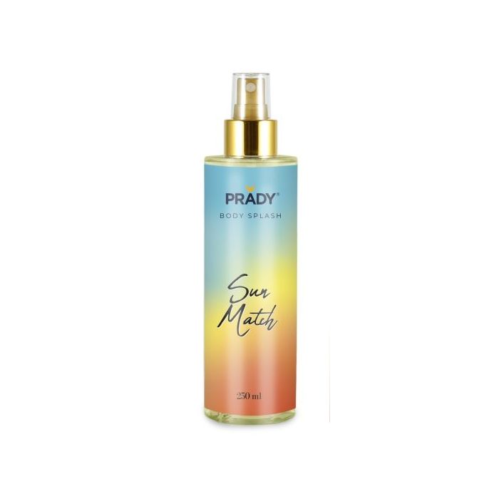 Prady Body Splash Sun Match - Frasco de 250 ml - Spray Pulverizador