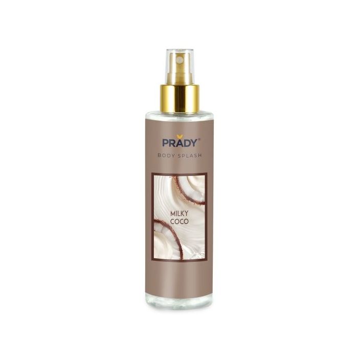 Prady Body Splash Milky Coco - Frasco de 250 ml - Spray Pulverizador