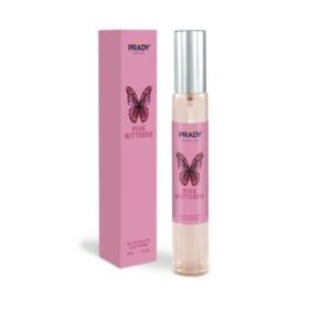 Prady Colonia de Mujer Pink Butterfly - Frasco de 33 ml - Spray Pulverizador