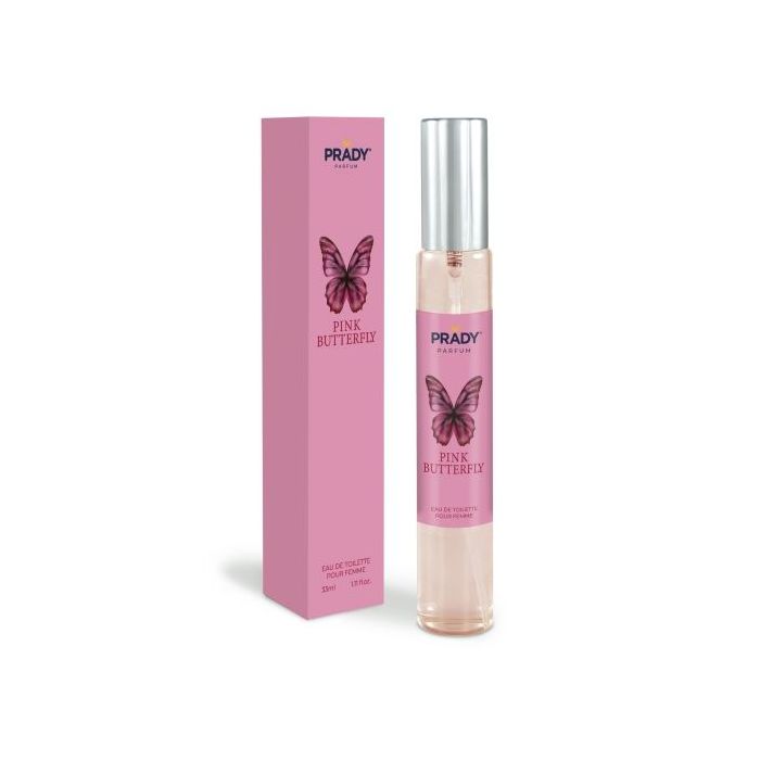 Prady Colonia de Mujer Pink Butterfly - Frasco de 33 ml - Spray Pulverizador