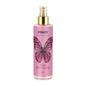Prady Body Splash Pink Butterfly - Frasco de 250 ml - Spray Pulverizador