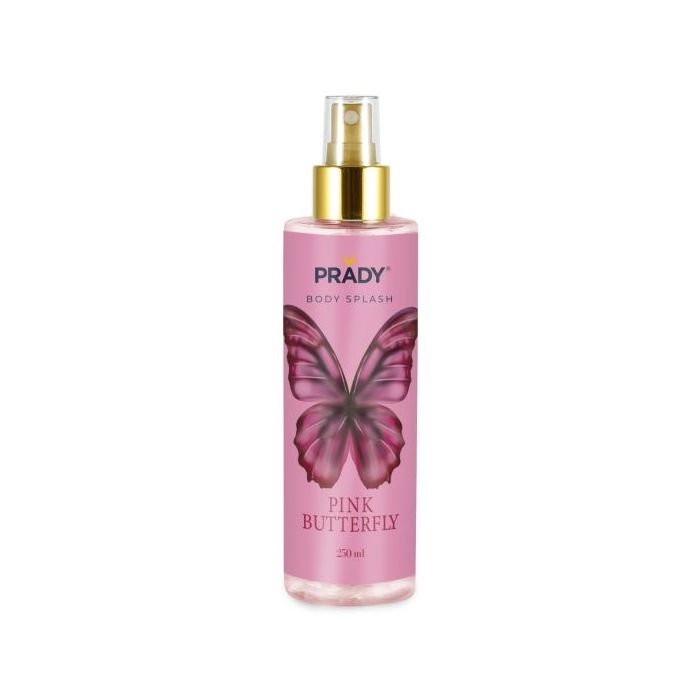 Prady Body Splash Pink Butterfly - Frasco de 250 ml - Spray Pulverizador