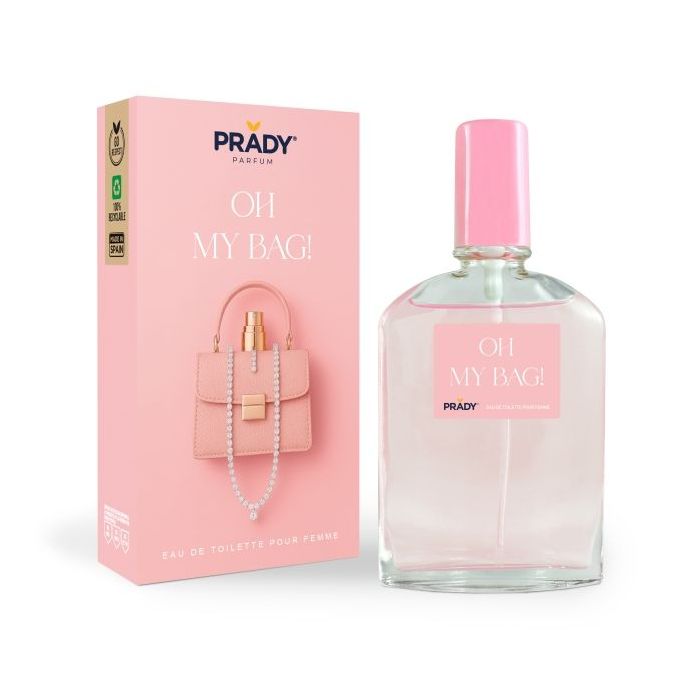 Prady Colonia de Mujer Oh My Bag - Frasco de 90 ml - Spray Pulverizador
