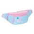 Safta Blackfit8 Smile Bolsa de Cintura - Cremallera - Cintas Ajustables - 2.485L - 230x90x120mm - Color Azul Claro