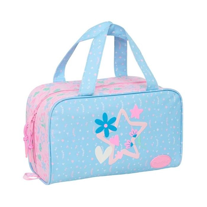 Safta Blackfit8 Smile Neceser de 8L - Cremallera - Asas de Mano Superiores - Interior Forrado - Bolsillo Interior - Tirador Dobl