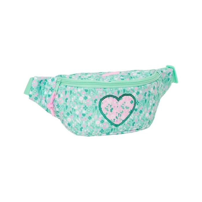 Safta Cuore Bolsa de Cintura - Cremallera - Cintas Ajustables - 2.485L - 230x90x120mm - Color Turquesa