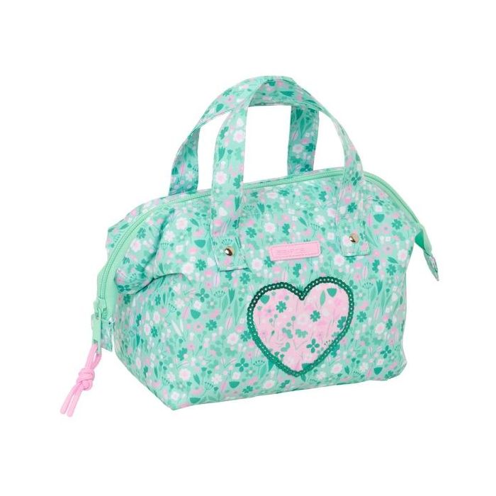Safta Cuore Neceser de 5.8L - Cremallera - Asa Lateral - Interior Forrado - 265x125x175mm - Color Turquesa