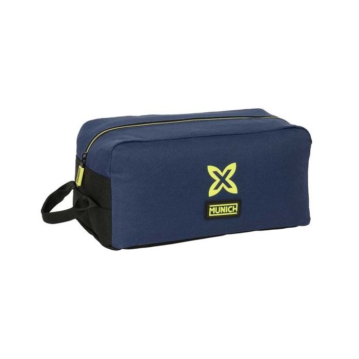 Safta Munich Track Zapatillero - Asa Lateral - 9L - Almacenamiento Multiple - Proteccion del Calzado - 340x180x150mm - Color Azu