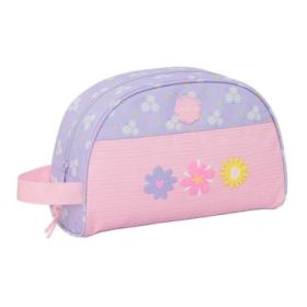 Safta Bouquet Neceser de 5L - Cremallera - Asa Lateral - Adapatable a Carro - Bolsillo Interior - 280x100x180mm - Color Rosa Pas
