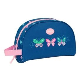 Safta Blackfit8 Mariposas Neceser de 5L - Cremallera - Asa Lateral - Adapatable a Carro - Bolsillo Interior - 280x100x180mm - Co