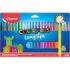 Maped Color`Peps Longlife Pack de 24 Rotuladores con Punta Media Bloqueada 3.7mm - Tinta Lavable - Colores Surtidos