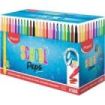 Maped Color`Peps Longlife School Pack de 144 Rotuladores con Punta Media Bloqueada 3.7mm - Tinta Lavable - Colores Surtidos