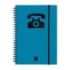 Finocam Phone Indice Telefonico - Formato A5 - 148x210mm - Tapas de Carton Forrado - Papel de 120g/m2 - Cierre con Goma Elastica