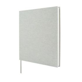 Finocam Jazz Libro de Visitas para Firmar - 80 Hojas - 250X250mm - Papel Marfil de 120g/m2 - Cubierta de Tejido de Encuadernacio