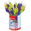 Maped Kidy Lern Bote con 22 Lapices de Grafito 2HB + Guias para Dedos - 2 Modelos Camaleon y Conejo - Apta para la Mayoria de La