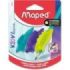 Maped Kidy Lern Pack de 3 Guias de Lapiz para Dedos - 3 Modelos Tiburon, Camaleon y Conejo - Apta para la Mayoria de Lapices - P