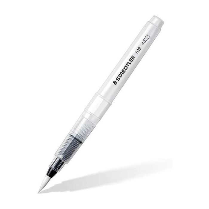 Staedtler Design Journey 949 Pincel de Agua - Llenado con Agua para Mezclar - Punto de Nylon - Valvula para Controlar Flujo de A