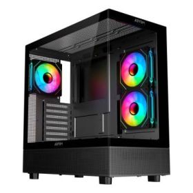 Abysm Danube Sava H400 Prime Black Caja Torre ATX, Mini-ITX, Micro ATX - Lateral y Frontal Cristal Templado - 3.5  y 2.5  - USB-