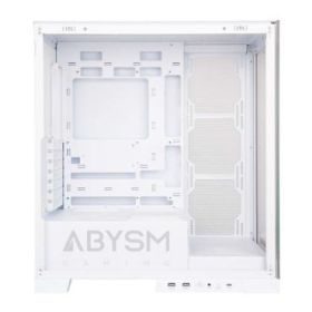 Abysm Danube Sava H500 White Caja Torre ATX, ITX, Micro ATX - Lateral y Frontal Cristal Templado - 3.5  y 2.5  - USB-A, USB-C y