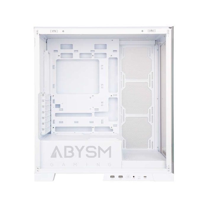Abysm Danube Sava H500 White Caja Torre ATX, ITX, Micro ATX - Lateral y Frontal Cristal Templado - 3.5  y 2.5  - USB-A, USB-C y