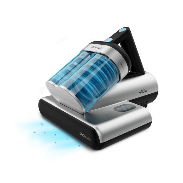 Cecotec Conga Rockstar 4000 Mattress Aspirador para Colchones - Potencia 400W - Luz Ultravioleta - Succion hasta 13kPa - Deposit