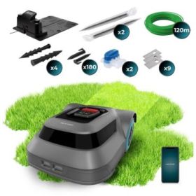 Cecotec Conga GrassHopper 500 Map Connected Robot Cortacesped Inteligente - Cobertura hasta 500m2 - Navegacion Eficiente - Ajust