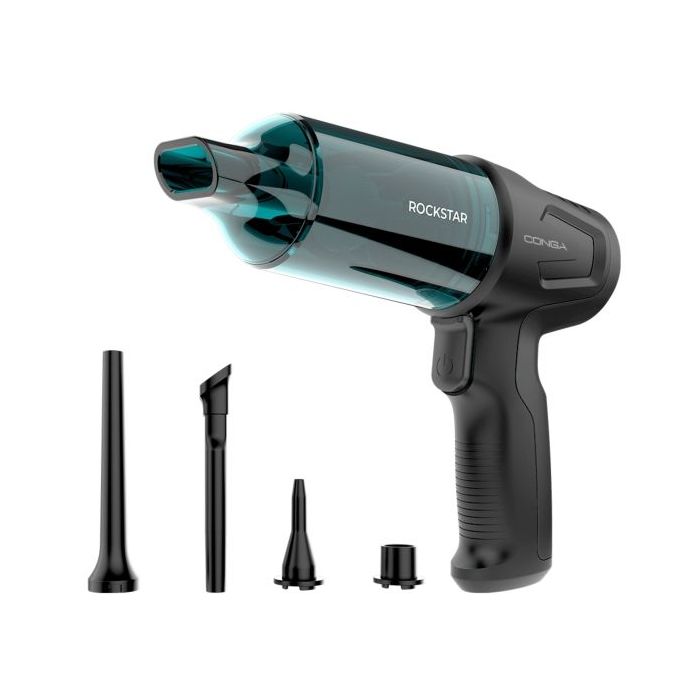 Cecotec Conga Rockstar Micro Hand Aspirador de Mano - 80W - Succion de 12kPa - Funciones de Aspirado y Soplado - Autonomia 25min
