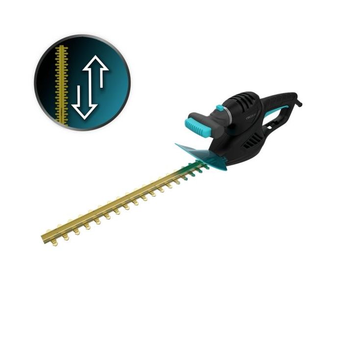 Cecotec TitaniumSword 450 Cortasetos - Espada de 45cm - Mando Rotatorio - Encendido Seguro - Cubierta Protectora - Cuchillas de