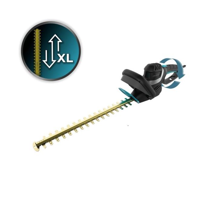 Cecotec TitaniumSword 610 XL Cortasetos - Espada XL de 61cm - Mando Rotatorio - Encendido Seguro - Cubierta Protectora - Cuchill