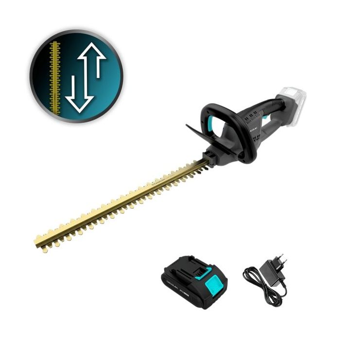 Cecotec TitaniumSword 4500 Freemove Cortasetos Inalambrico - Espada de 45cm - Bateria 21V 2.000mAh - Motor sin Escobillas - Cubi