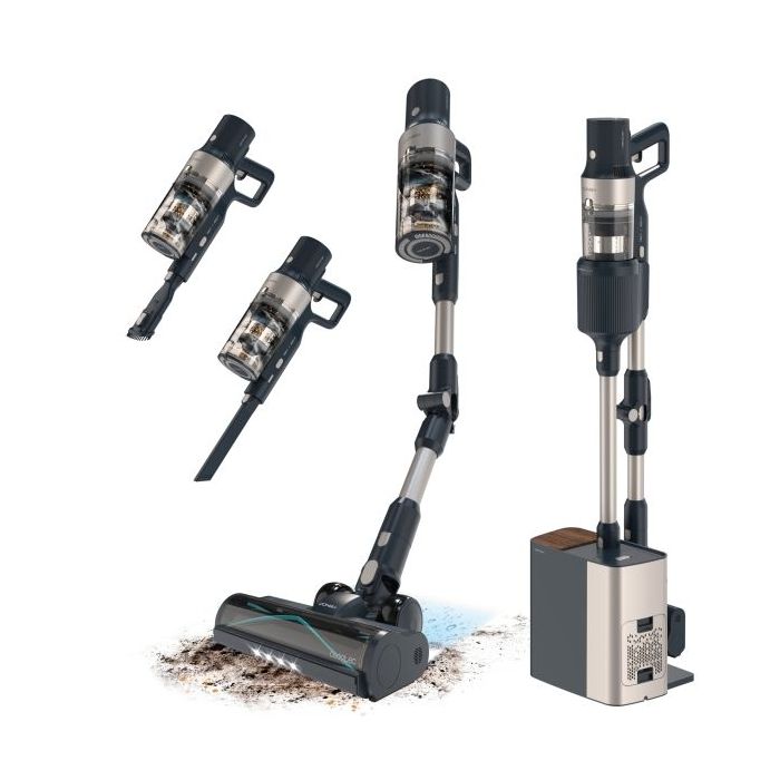 Cecotec Conga Rockstar 5500 Hurricane Station Flex Aspirador Escoba Vertical sin Cable - 700W - Autovaciado - Autonomia 90min -